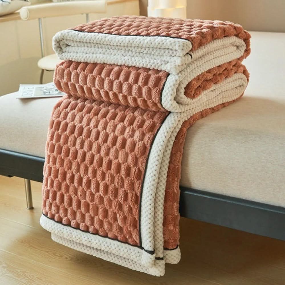 Sherpa Fleece Throw Blanket, Sofa Throws, Faux Fur Throw, Soft Fleece Blanket for Winter and Summer, Travel Blanket_05
