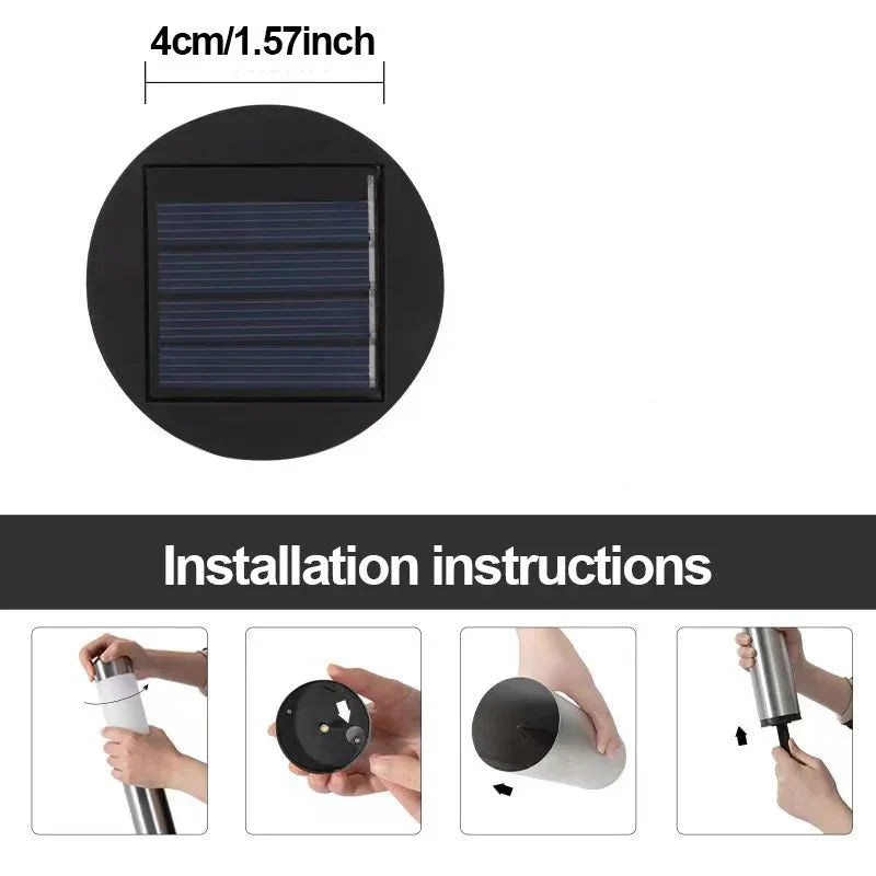 Solar Garden Lights, Outdoor Solar Lights Stainless Steel, Dusk to Dawn Lights, Outdoor Lighting for Garden Decorations_05