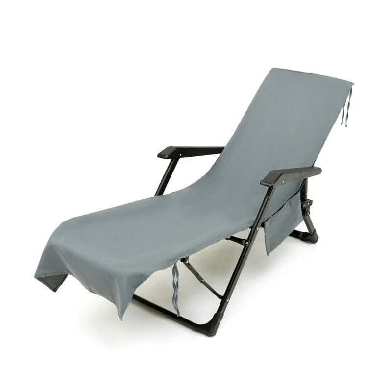 Beach Towel with Pockets, Sun Lounger Towel with Non Slip Stretch Fit, Quick Dry Microfibre Towel for Pool and Garden_10