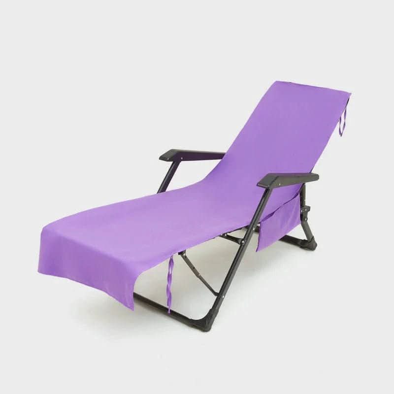 Beach Towel with Pockets, Sun Lounger Towel with Non Slip Stretch Fit, Quick Dry Microfibre Towel for Pool and Garden_12
