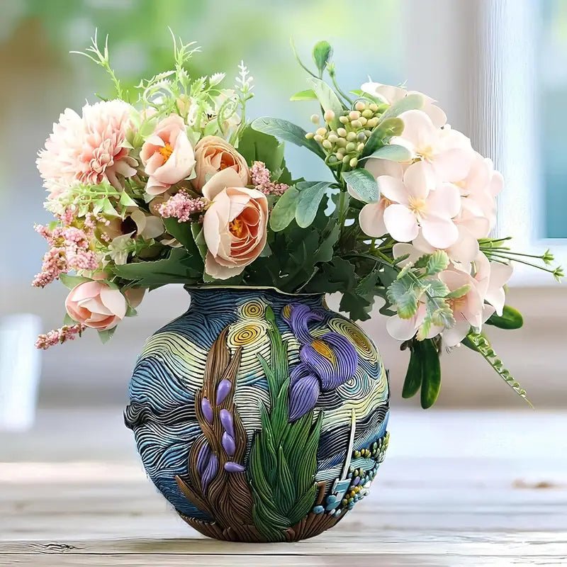 Flower Vase Handmade from Resin, Small Flower Vase for Table Centrepiece – image 6