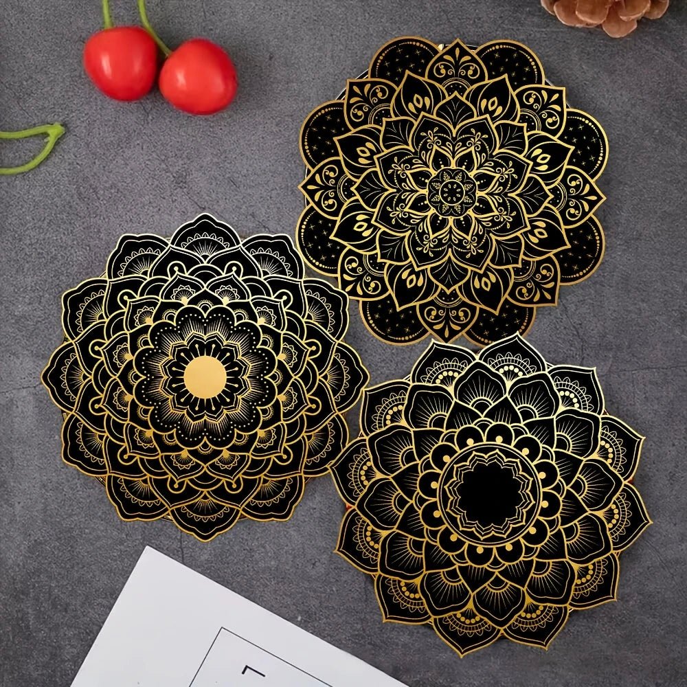 Wooden Drink Coasters, Heat Resistant Table Decor and Kitchen Accessories
