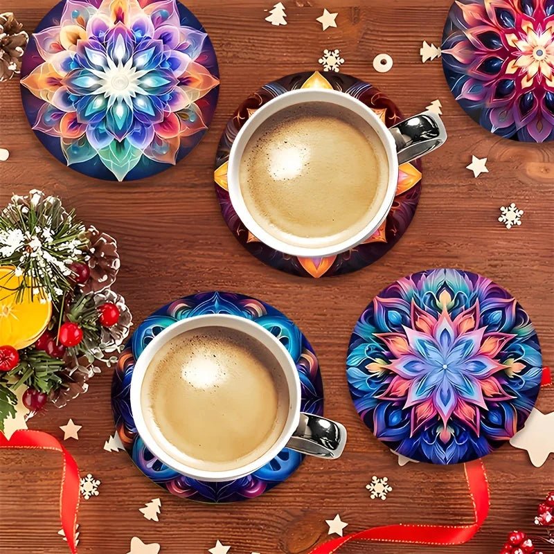 Wooden Drink Coasters, Heat Resistant Table Decor and Kitchen Accessories – image 7