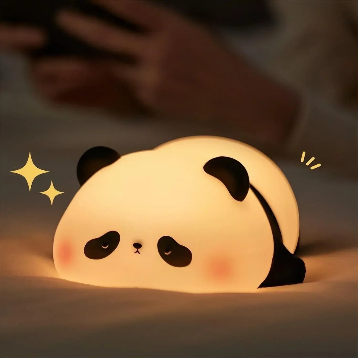 Childrens Night Light, Dimmable Rechargeable Night Light with Timer, Silicone Nursery Lamp for Babies_03