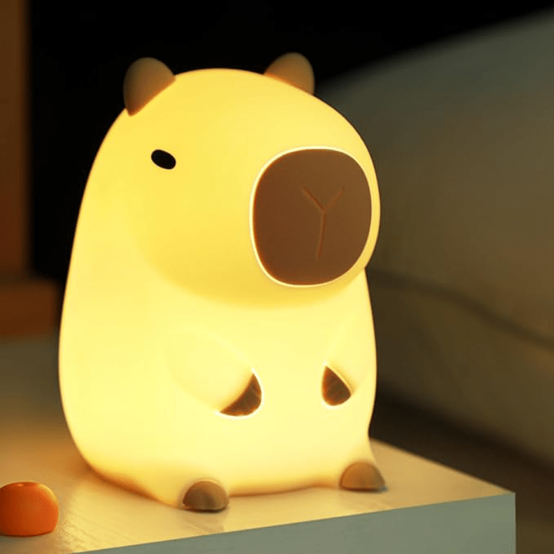 Childrens Night Light, Dimmable Rechargeable Night Light with Timer, Silicone Nursery Lamp for Babies_07