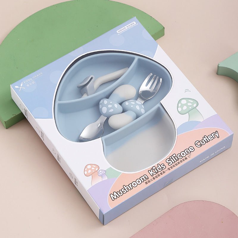 Childrens Plate with Suction Base, Silicone Suction Plate for Babies and Toddlers, Divided Weaning Plate_12