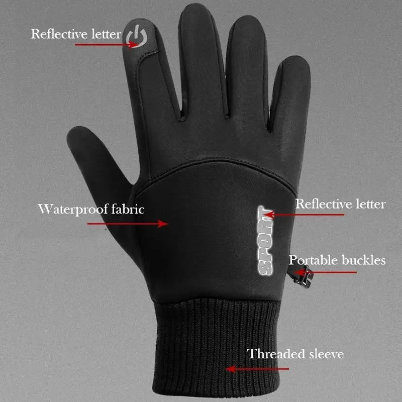 Thermal Gloves with Touchscreen Fingers, Non Slip Winter Gloves for Rain and Snow – image 5