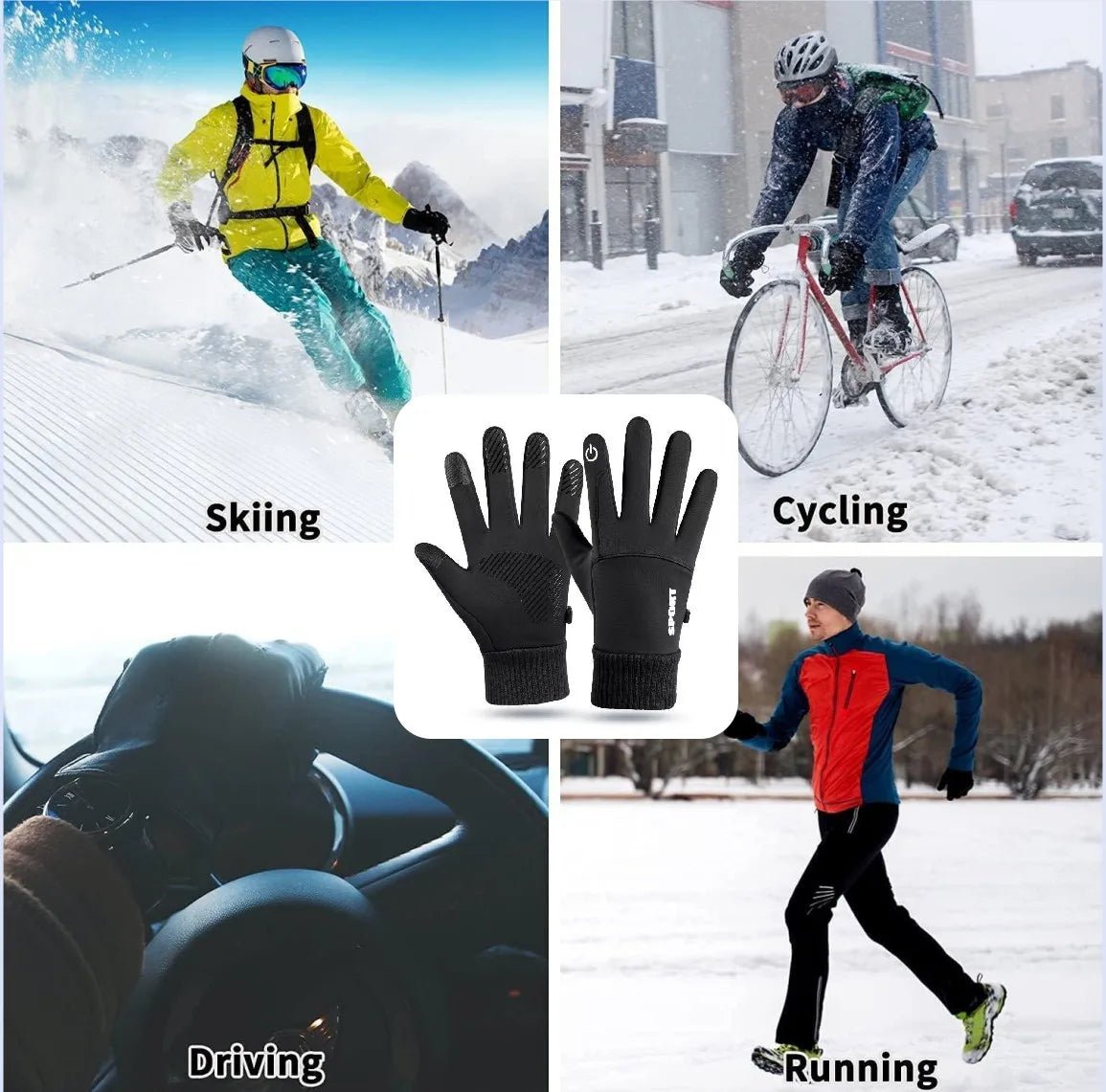 Thermal Gloves with Touchscreen Fingers – image 7