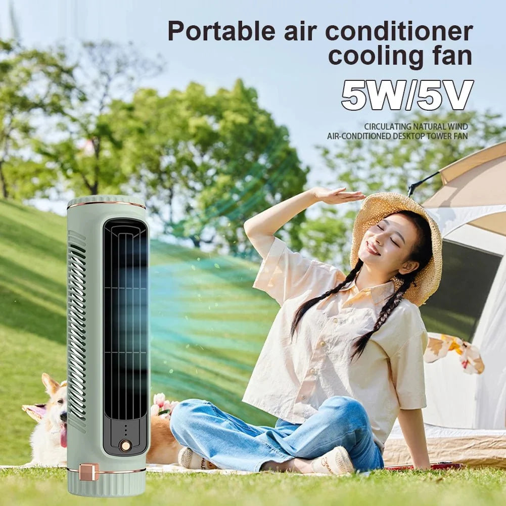 Bladeless Tower Fan with 360 Degree Air Circulation, Quiet Cooling Fan for Bedroom and Living Room, Bladeless Fan_04