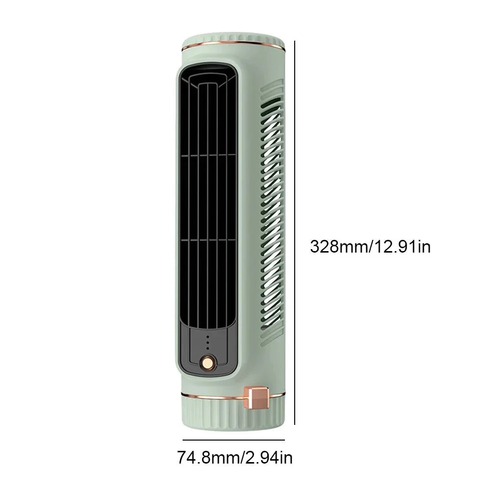 Bladeless Tower Fan with 360 Degree Air Circulation, Quiet Cooling Fan for Bedroom and Living Room, Bladeless Fan_07
