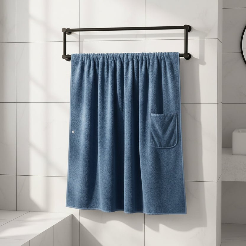 Bath Towel Wrap for Men, Plus Size Towel Wrap in Skirt Design, Sauna Kilt, Wearable Towel for the Spa and Beach
