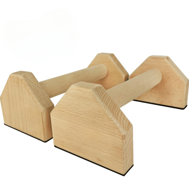 Wooden Parallettes, Calisthenics Bars for Push Ups and Dips