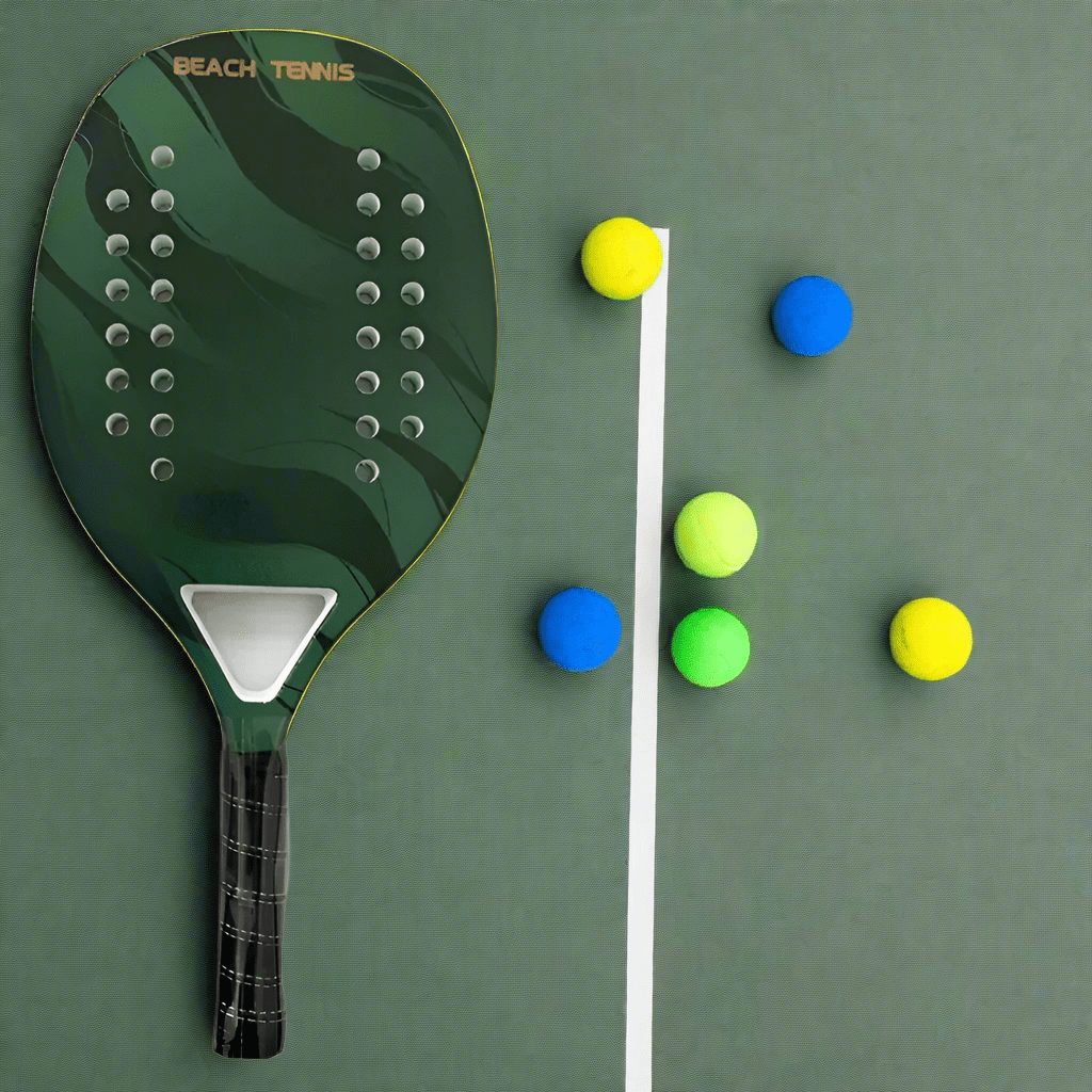 Beach Tennis Racket, Carbon Fibre Racket with EVA Foam Core