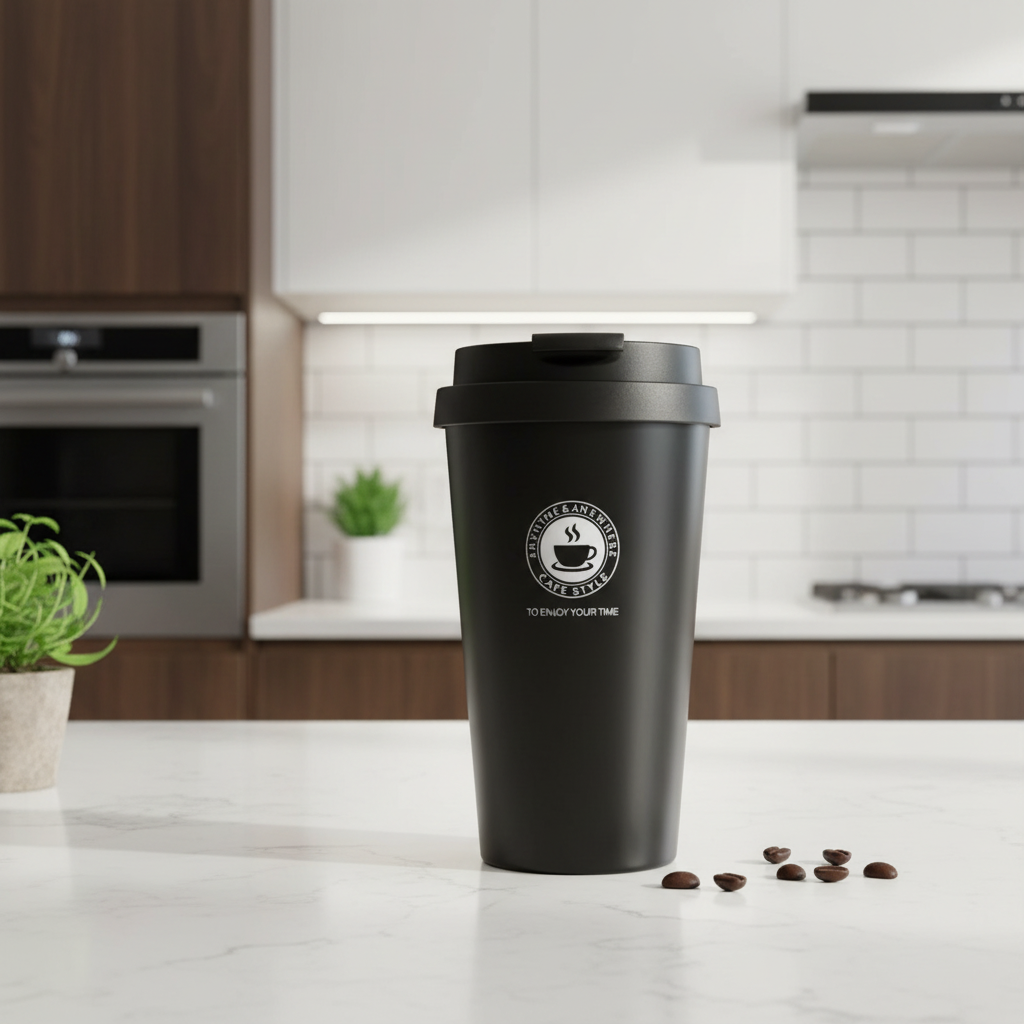 Travel Mug 500 ml, Insulated Travel Coffee Mug with Sliding Lid, Double Walled Stainless Steel Reusable Coffee Cup_00