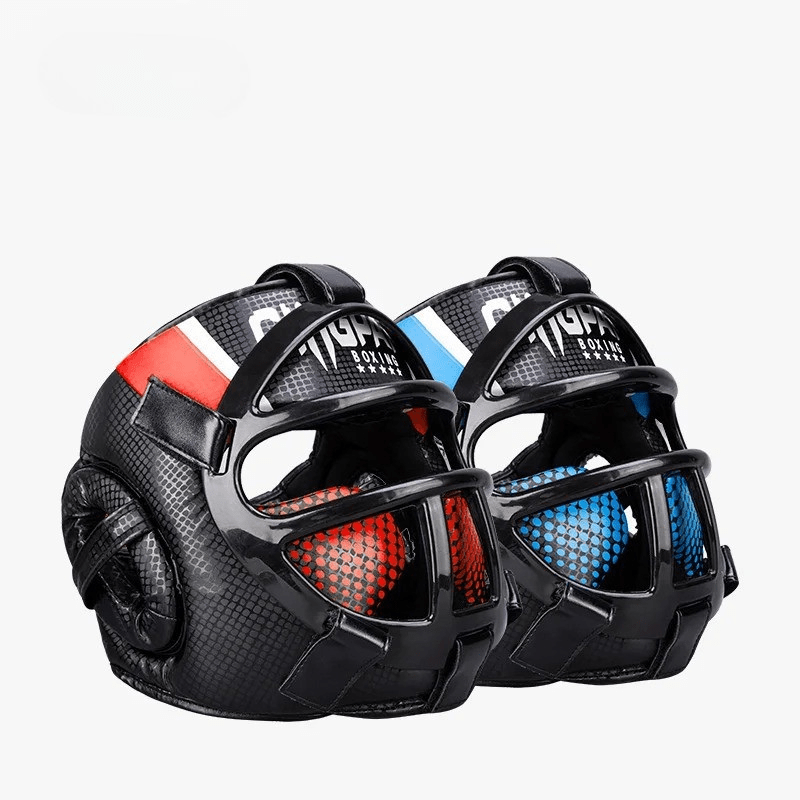 Boxing Head Guard with Face Mask, Martial Arts Headgear for Sparring – image 8