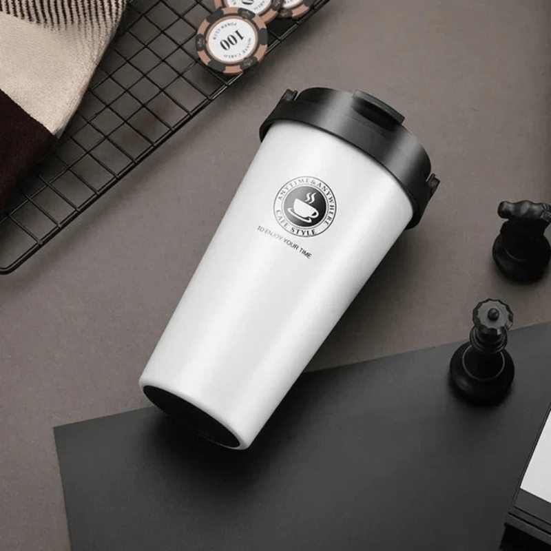 Travel Mug 500 ml, Insulated Travel Coffee Mug with Sliding Lid, Double Walled Stainless Steel Reusable Coffee Cup_11