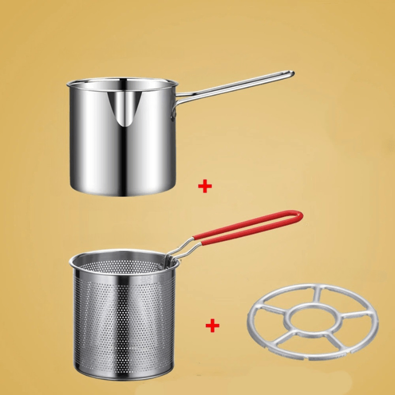 Induction Pan for Deep Frying, Stainless Steel Pot 1200 ml with Pouring Spout, Chip Pan, Milk Pan, Pasta Pot_12