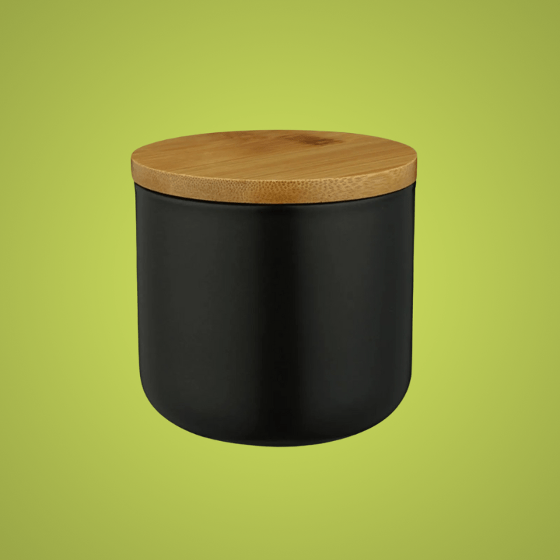 Ceramic Storage Jars with Bamboo Lid, Airtight Food Storage Containers 260 to 1000 ml, Kitchen Storage Jars for Pantry_11