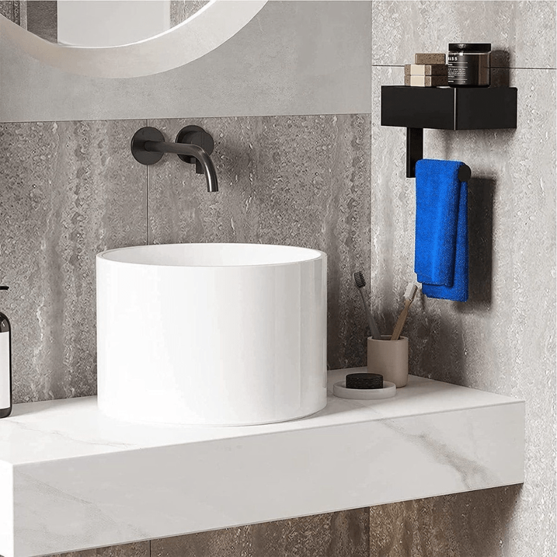 Wall Mounted Toilet Roll Holder with Storage, Steel Toilet Paper Holder, Bathroom Storage, Bathroom Accessories_03