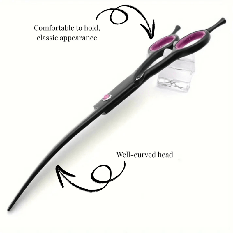 Dog Grooming Scissors Set, 4 Piece Pet Grooming Scissor Set with Thinning and Curved Shears, Dog Trimming Scissors_03