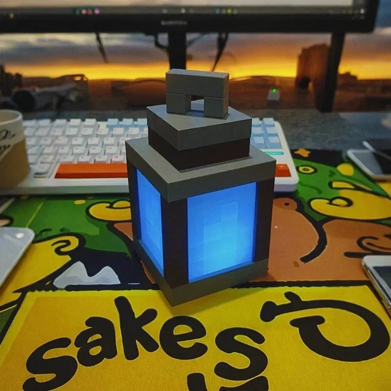 Rechargeable Night Light, Pixel LED Night Light for Bedroom and Desk, Nightstand Lamp, Mood Lighting for Game Room_09
