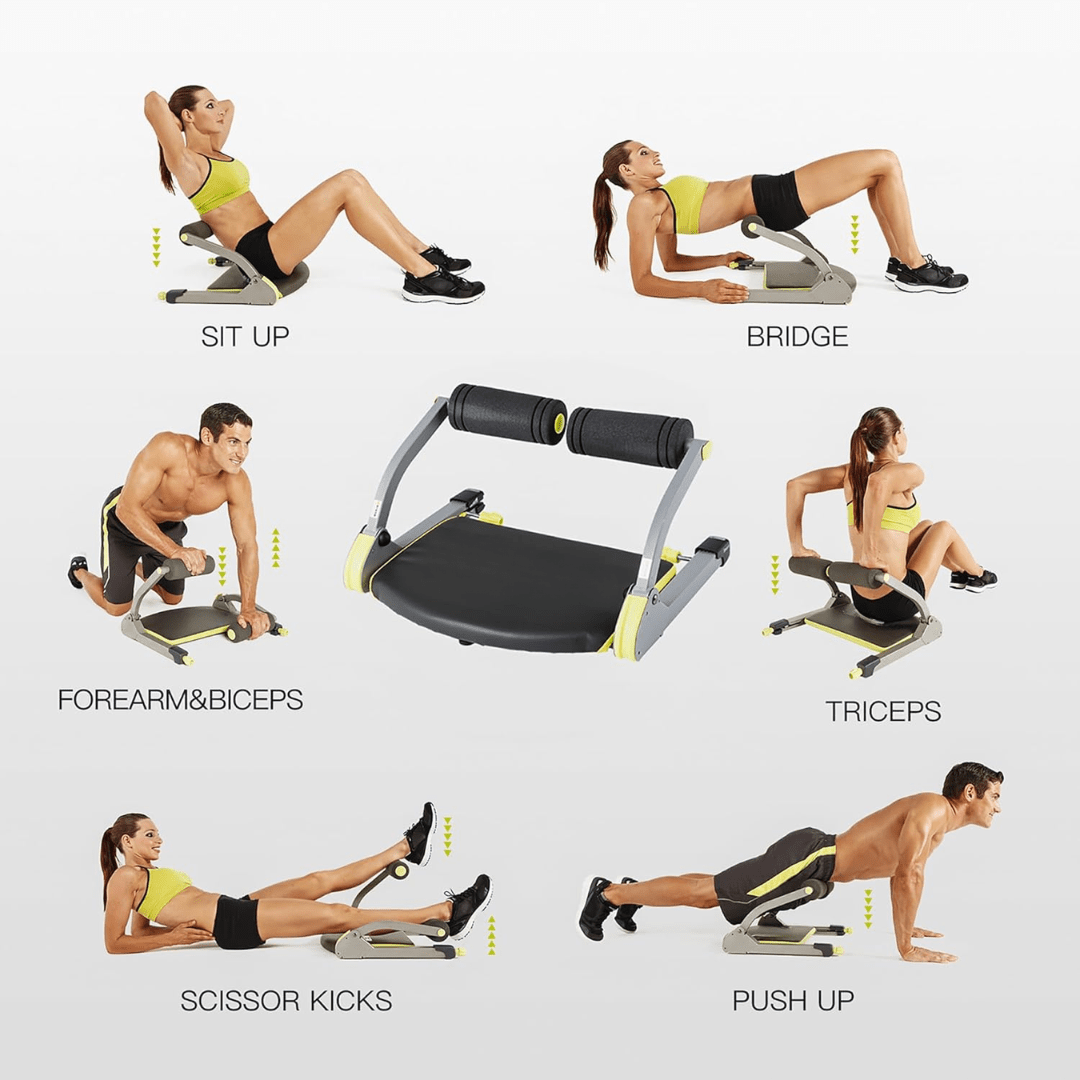 Ab Exerciser, Abdominal Crunch Machine, Ab Machine with Adjustable Resistance, Fitness Machine for Home Ab Workout_03
