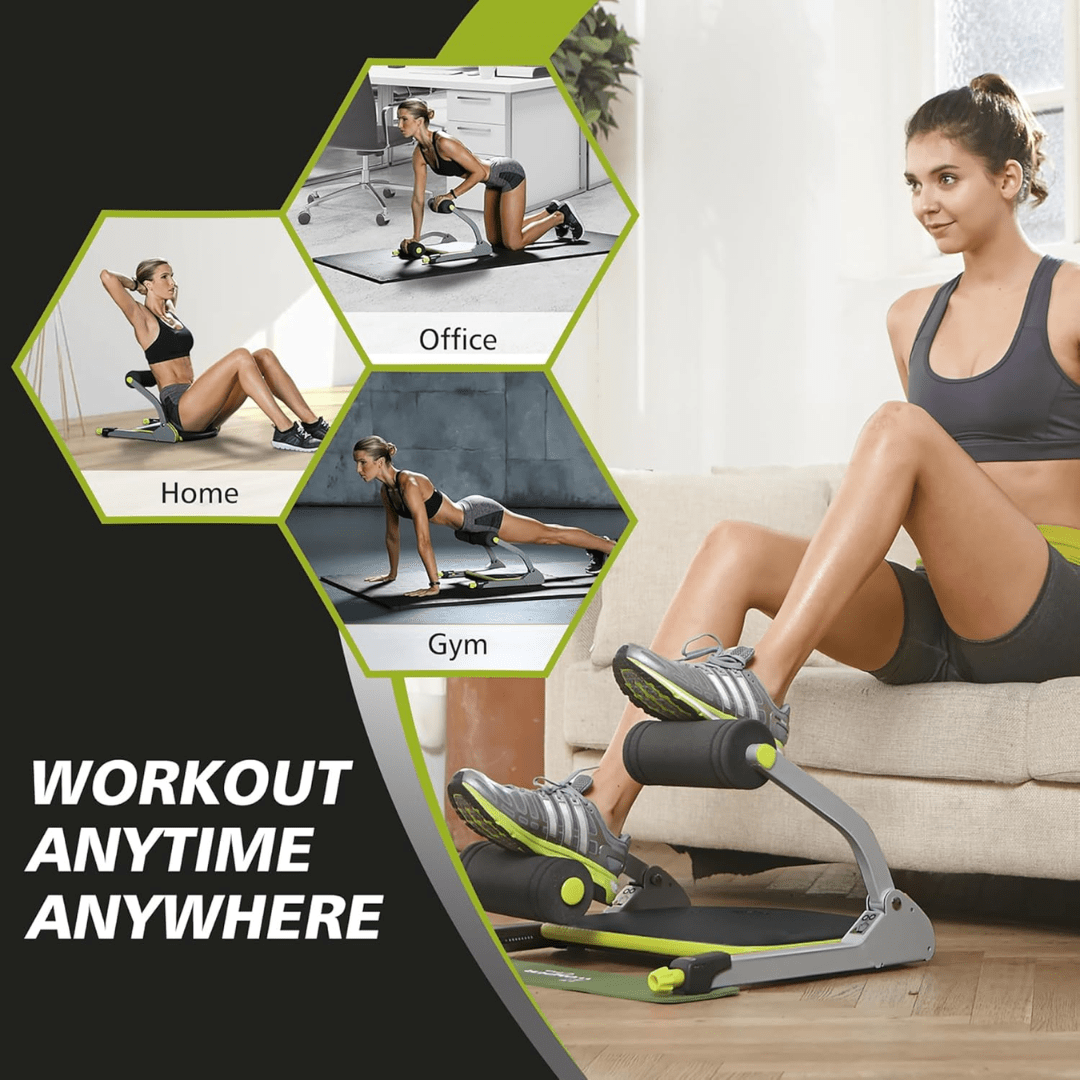 Ab Exerciser, Abdominal Crunch Machine, Ab Machine with Adjustable Resistance, Fitness Machine for Home Ab Workout_05