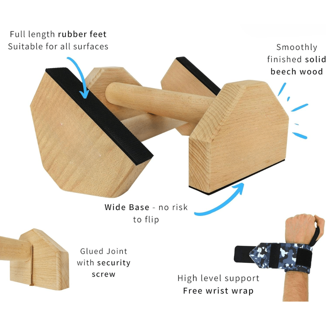 Wooden Parallettes, Parallette Bars