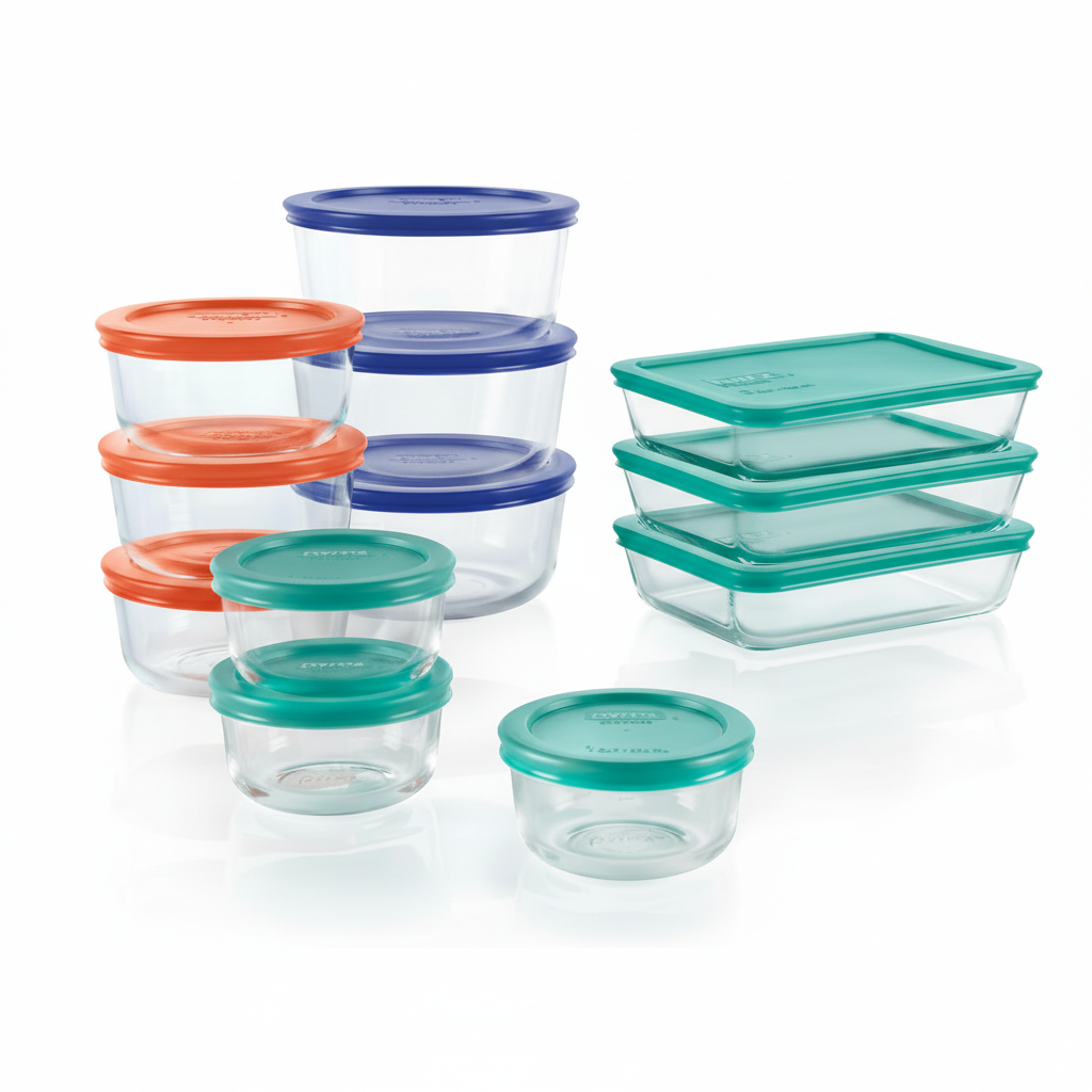 Glass Meal Prep Containers, Glass Tupperware Set 12 Piece, Glass Containers with Lids, Airtight Food Storage Containers_04