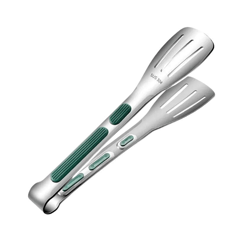 Stainless Steel Kitchen Tongs, BBQ Tongs with Non Slip Silicone Handle, BBQ Accessories for Meat and Salad_10