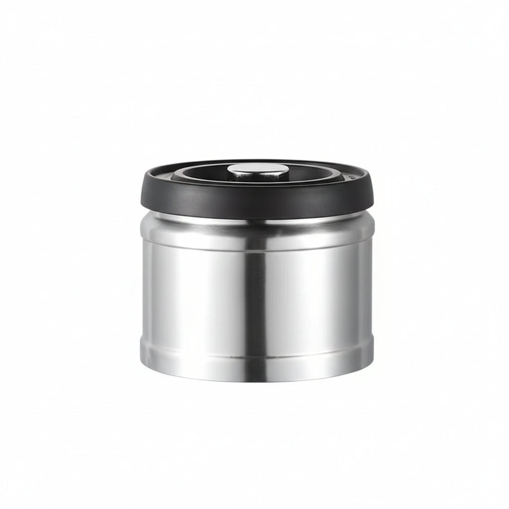 Airtight Food Storage Containers, Coffee Tin with Vacuum Lid, Stainless Steel Kitchen Canisters, Coffee Accessories_06