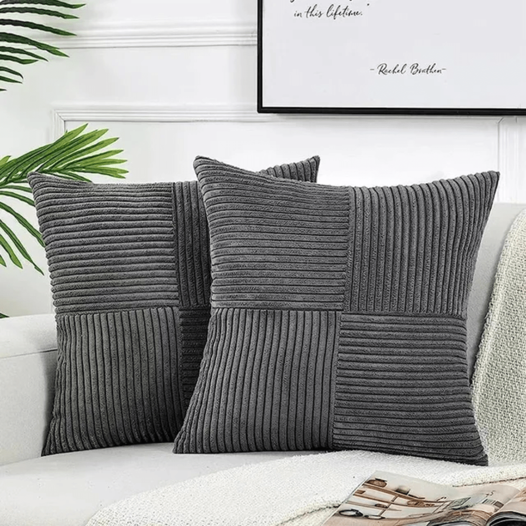 Sofa Cushions 45 x 45 cm, Decorative Pillow with Cotton Linen Cushion Cover, Bedroom Cushions, Home Decor