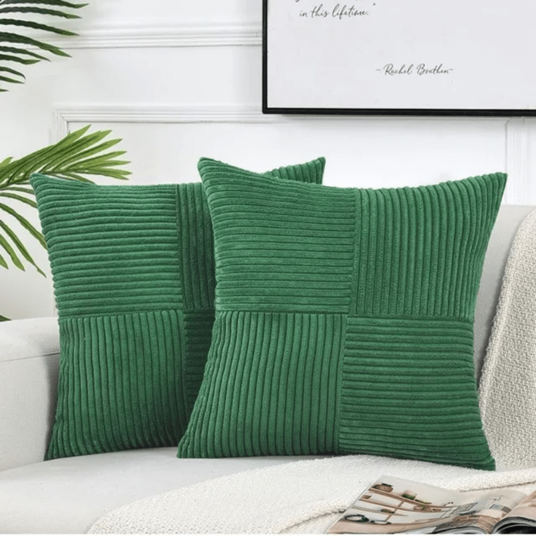 Sofa Cushions 45 x 45 cm, Decorative Pillow with Cotton Linen Cushion Cover – image 8