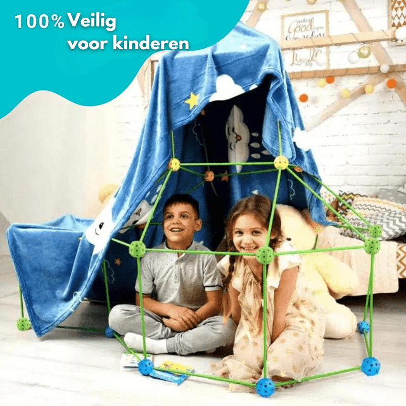 Den Building Kit for Kids, Indoor Fort Building Kit with 85 Pieces, Construction Toys for 3 Year Olds and Up_02