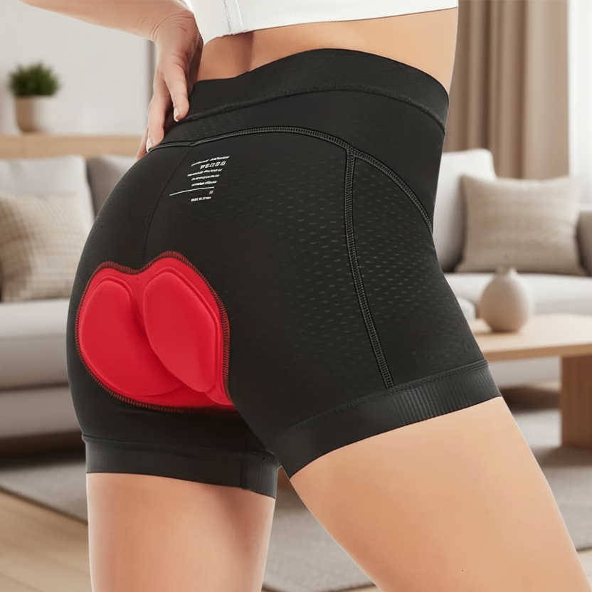 Womens Cycling Shorts with 4D Gel Padding, Ladies Padded Cycling Shorts, Bike Shorts Women with Non Slip Leg Grippers