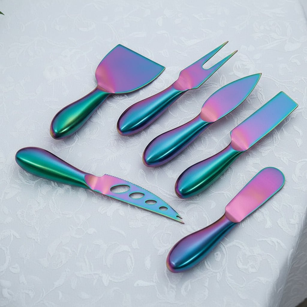 Stainless Steel Cheese Knife Set, Cheese Knives for Soft and Hard Varieties, Gifts for Cheese Lovers_01