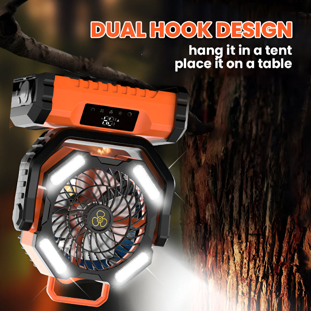 Versatile Portable Fan | Battery Powered Oscillating Fan with Remote Control | Ideal for Camping and Indoor Use 7