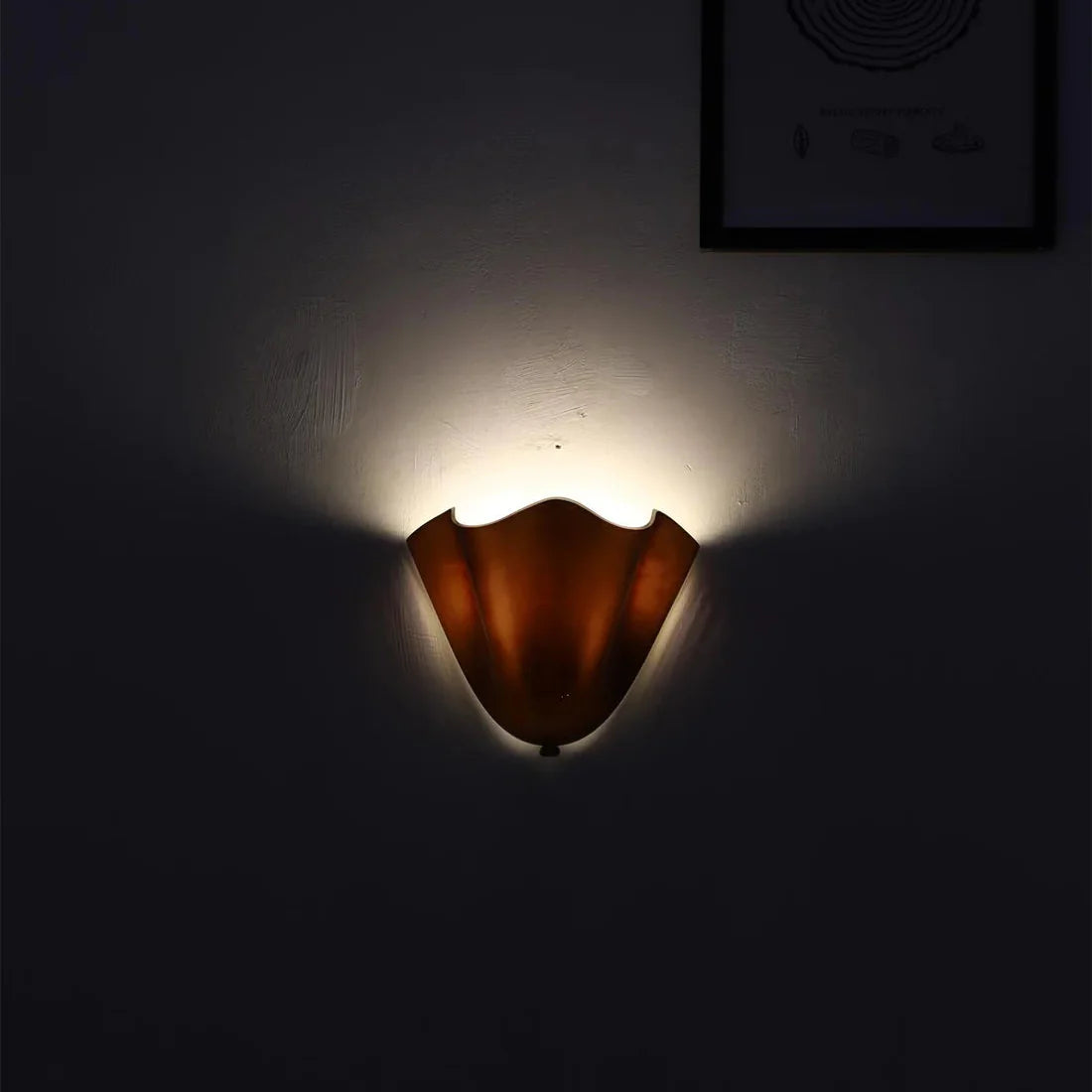 VitraShell | Elegant Retro Stained Glass Wall Sconce Lighting Fixture 8