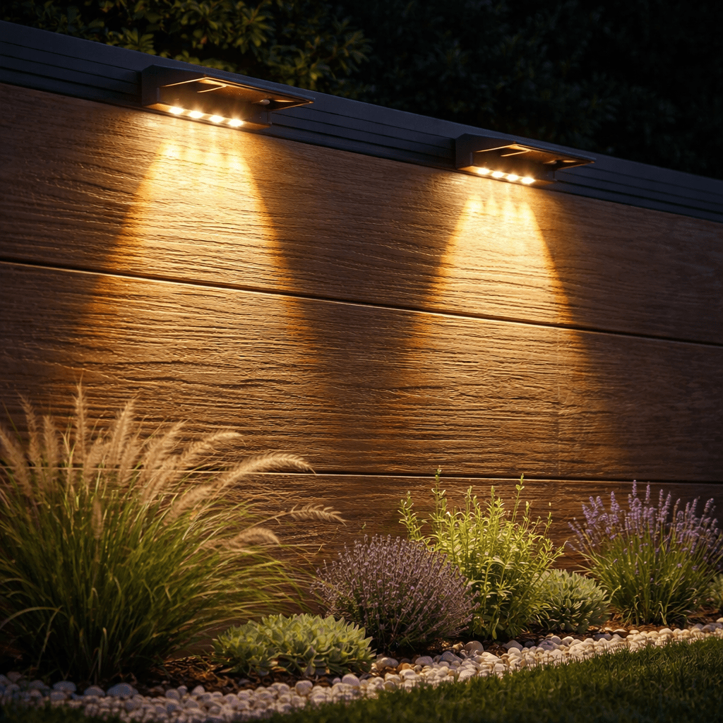 Outdoor Wall Lights, Solar Lights for Fence and Pathway with Dusk to Dawn Sensor – image 9