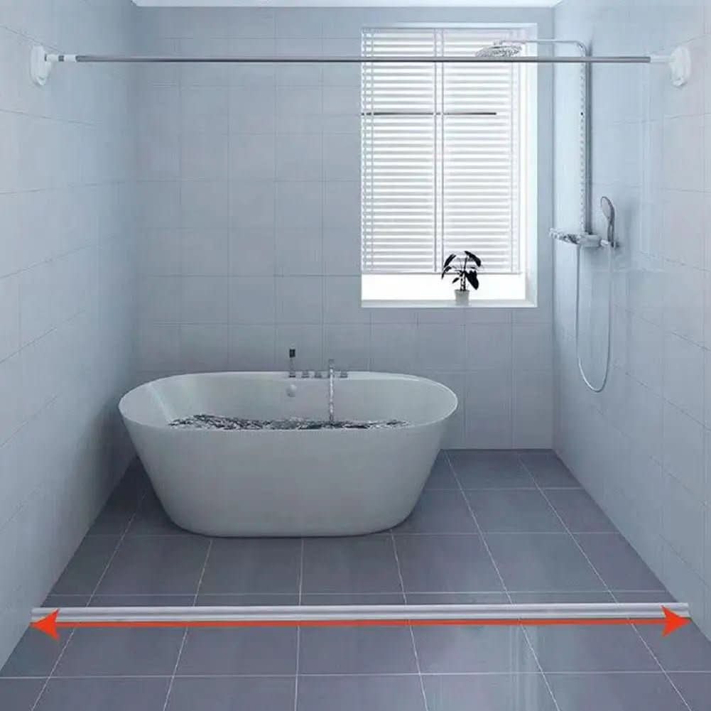 Bath Sealing Strip, Shower Sealing Strip for Kitchen Sink and Worktop, Flexible Bathtub Seal Cut to Length_04