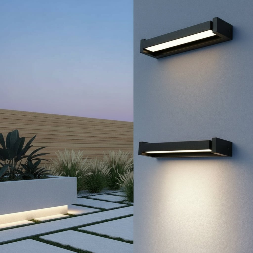 Outdoor Wall Lights, Adjustable LED Exterior Wall Light Waterproof, Outdoor Wall Lamp for Front Door and Balcony