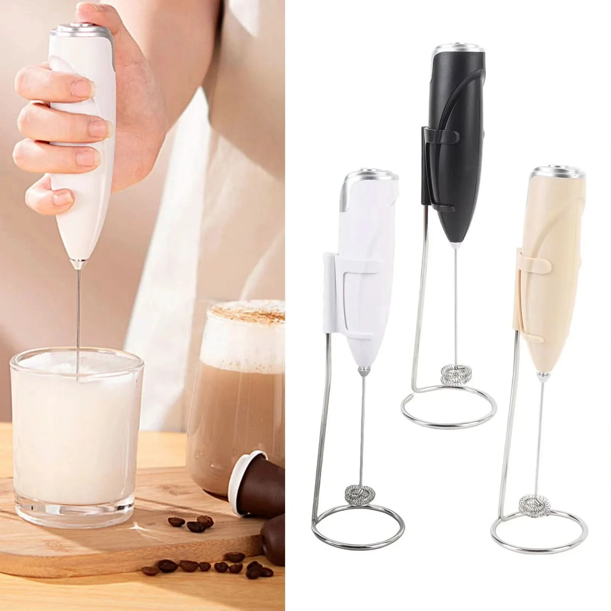 Handheld Milk Frother, Electric Whisk for Eggs and Cream, Coffee Frother for Cappuccino and Latte_03