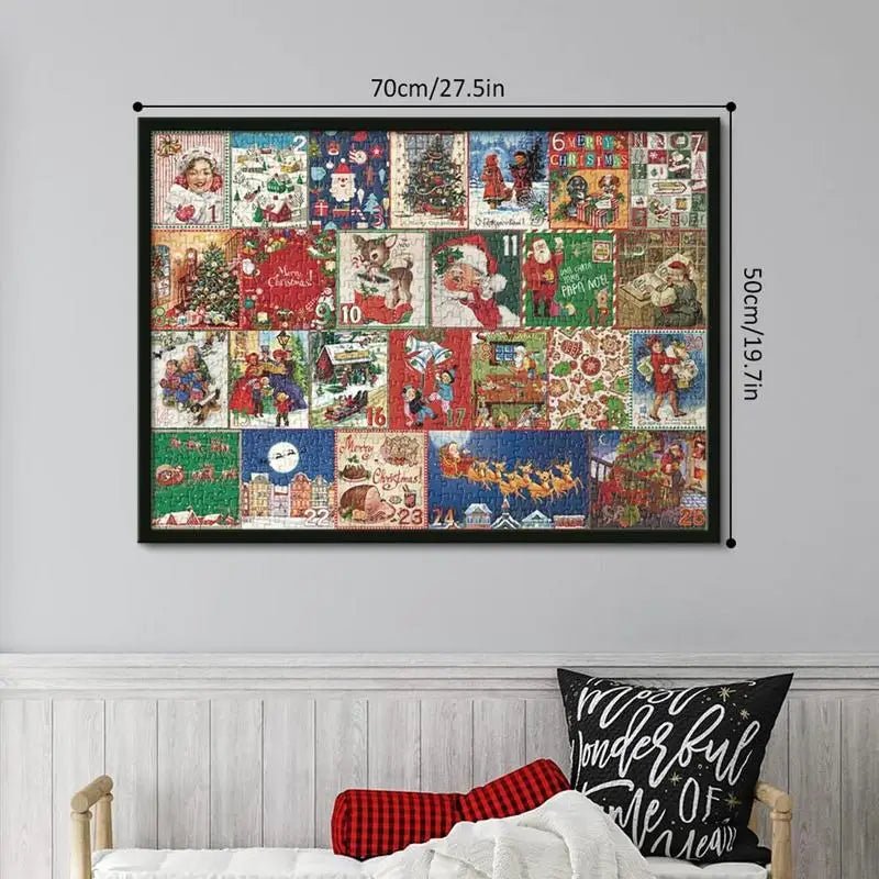 Advent Calendar Jigsaw Puzzle 1000 Piece, Advent Calendar for Christmas Countdown – image 7