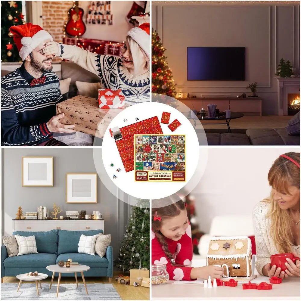 Advent Calendar Jigsaw Puzzle 1000 Piece, Christmas Jigsaw Puzzle for Adults – image 8