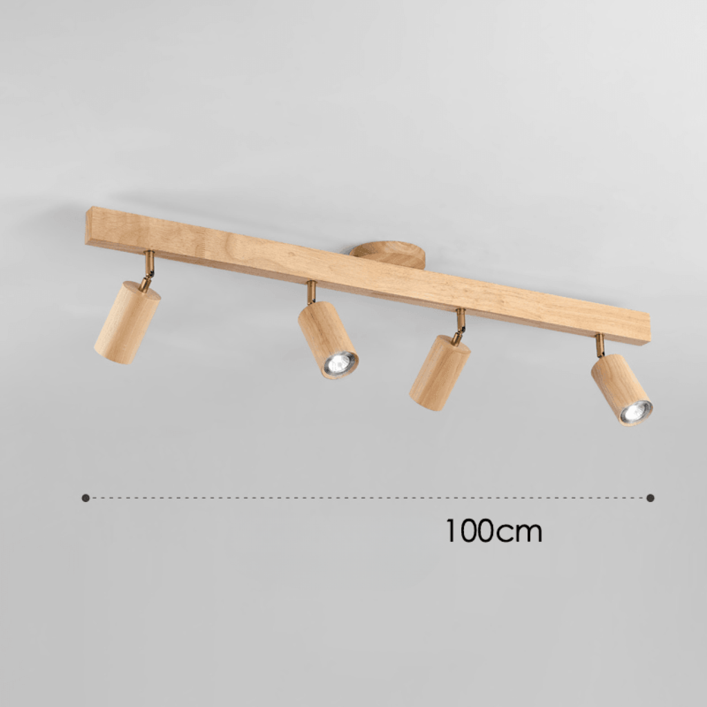 Wooden LED Ceiling Light, Adjustable Spotlight Ceiling Light, Solid Wood Ceiling Spotlights for Living Room_07