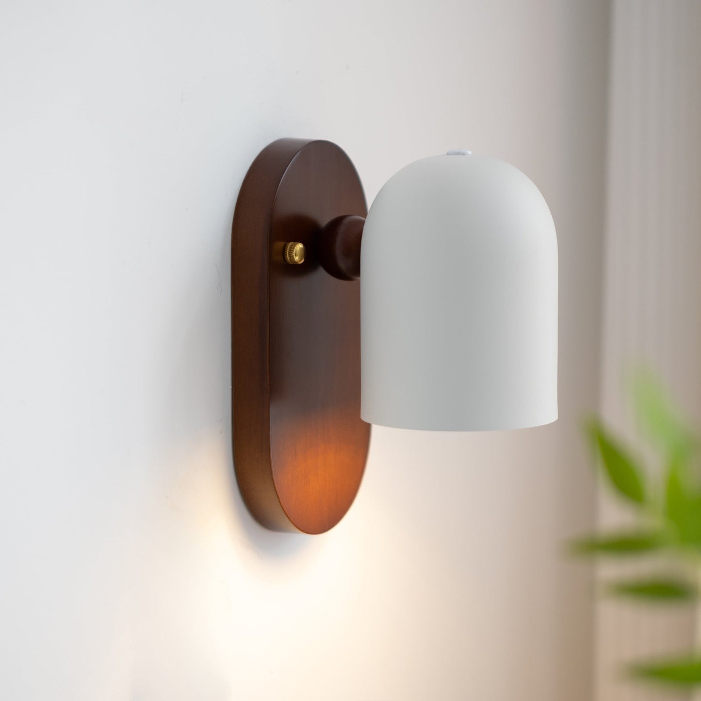WalnutGlow | Elegant Minimalist LED Wall Sconce Lighting Fixture 9