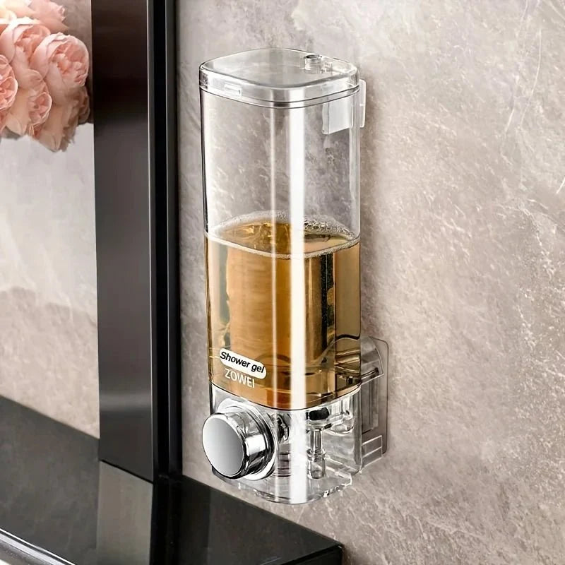 Soap Dispenser Wall Mounted, Bathroom Soap Dispenser without Drilling, 300 ml Hand Soap Dispenser, Bathroom Accessories_03