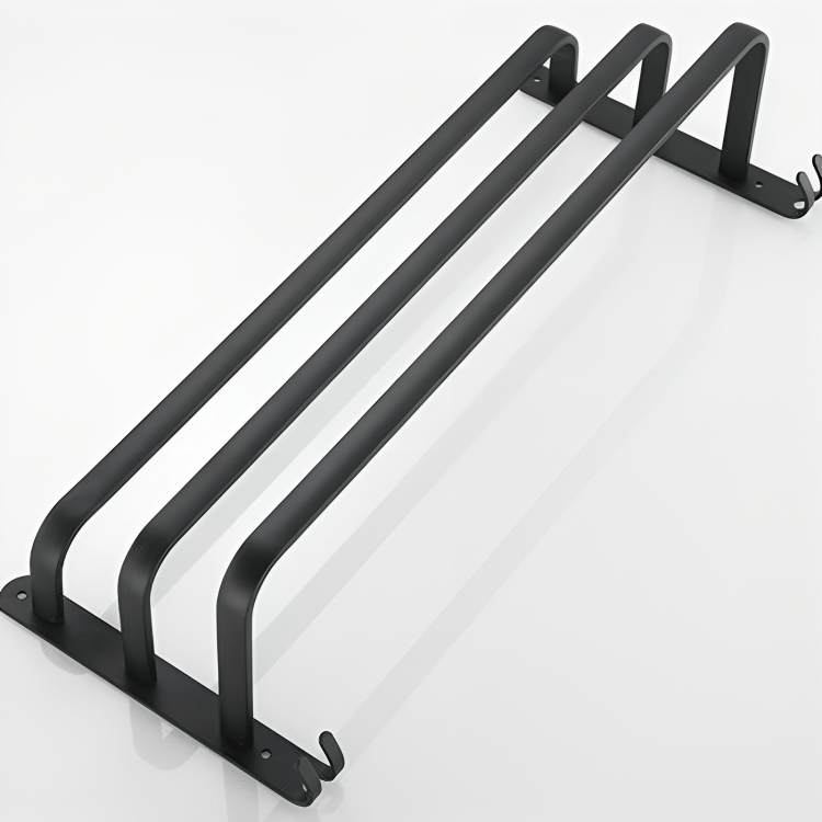 Bathroom Wall Shelf, Wall Mounted Bathroom Shelf in Aluminium, Towel Shelf for Bathroom Storage and Accessories_08