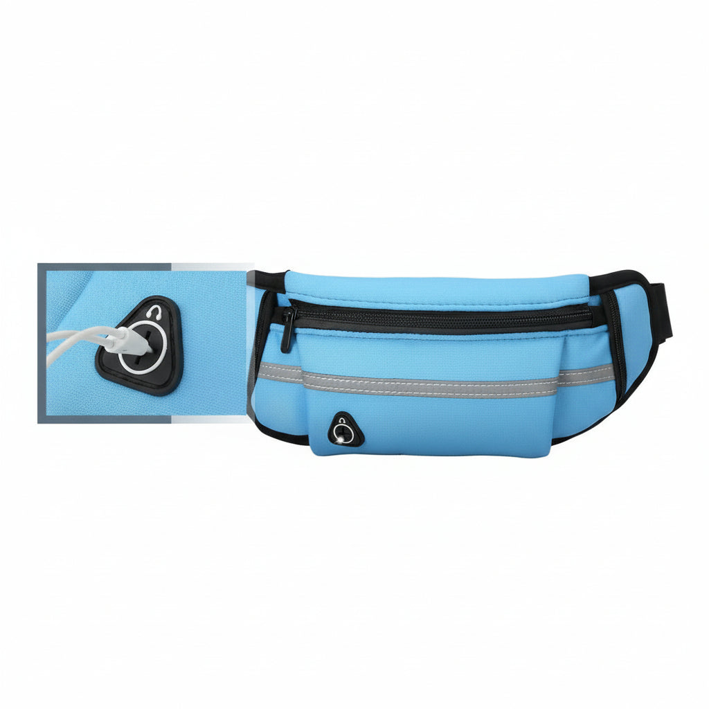 Bum Bags, Water Repellent Waist Bag with Waterproof Zip