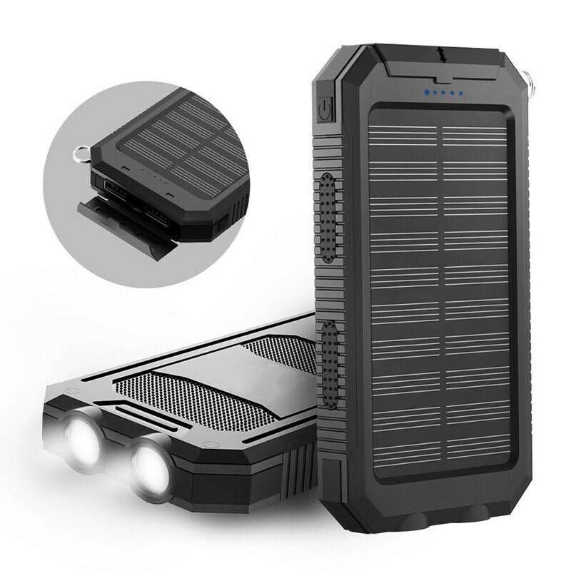 Solar Power Bank 10000mAh, Waterproof Portable Charger with Dual USB – image 5
